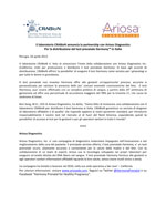 Il laboratorio CRABioN annuncia la partnership con Ariosa Diagnostics per la distribuzione di Harmony™  Prenatal Test in Italia